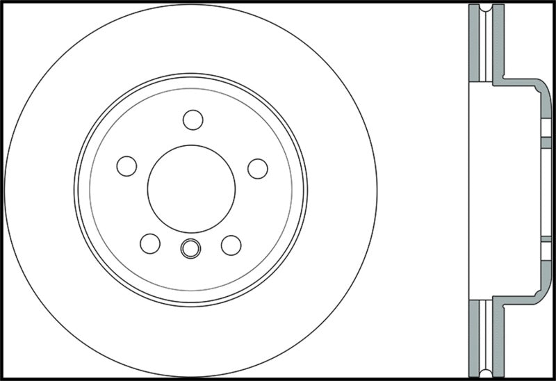 StopTech Sport rainuré 12-16 BMW 640i Rotor Avant Gauche