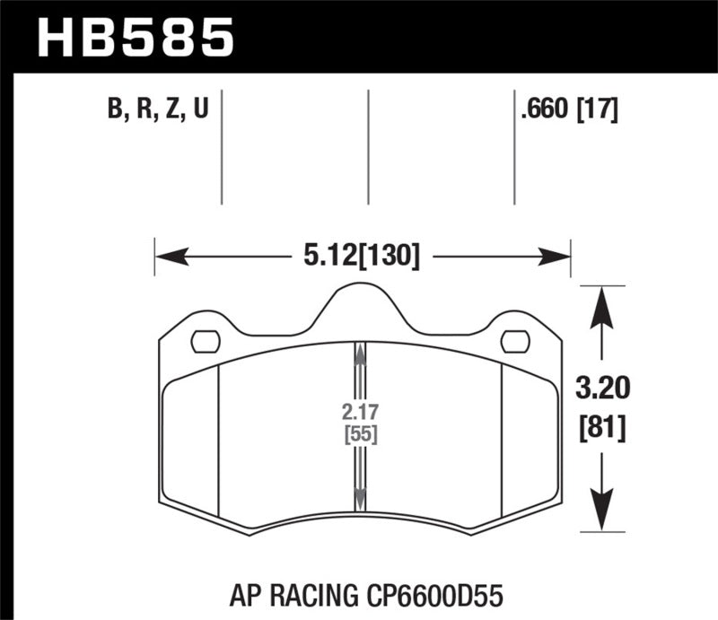 Plaquettes de frein avant Hawk 12-14 McLaren MP4-12C HPS 5.0