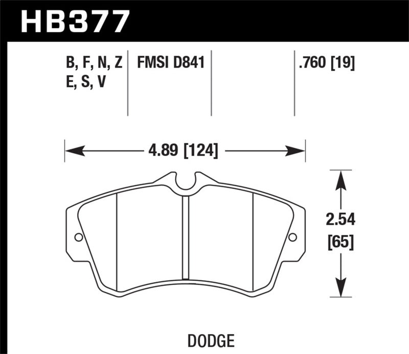 Plaquettes de frein avant Hawk SRT4 HPS Street