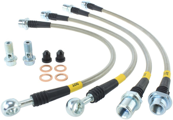 StopTech Toyota 08-10 Land Cruiser/07-11 Tundra Kit de conduite de frein arrière en acier inoxydable