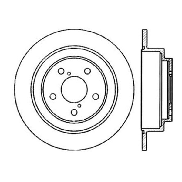 StopTech Power Slot 02-05 WRX Arrière Droit Sportstop Rotor rainuré