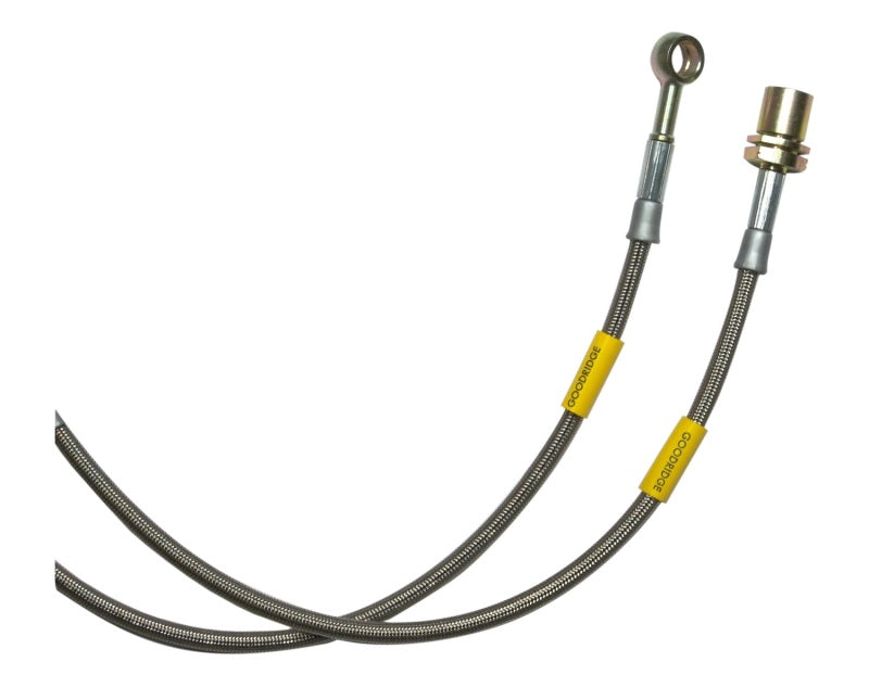 Goodridge 96-02 Nissan Pathfinder (Rear Drums) 2 inch Extended SS Brake Lines