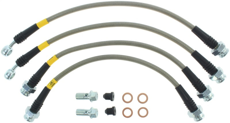 StopTech 05-09 Land Rover LR 3 / 06-09 Range Rover Kit de conduite de frein arrière en acier inoxydable