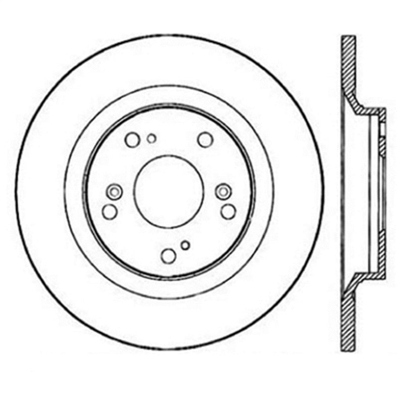 StopTech Power Slot SportStop 00-06 Honda S2000 Rotor arrière droit rainuré