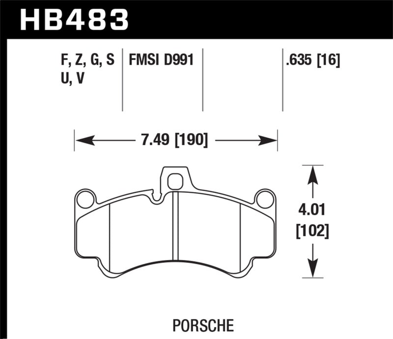 Hawk DTC-80 01-13 Porsche 911 (996/997) Plaquettes de frein avant course