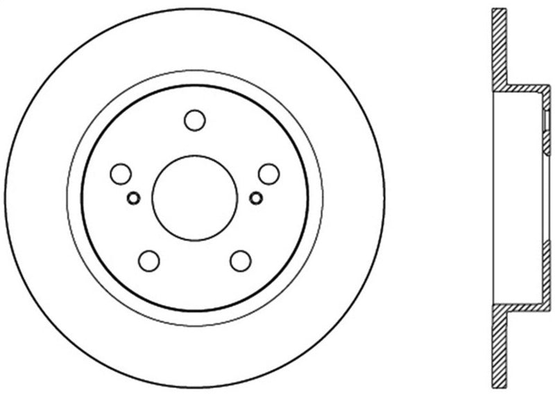 StopTech 11-13 Scion tC Rotor de frein sport arrière gauche rainuré