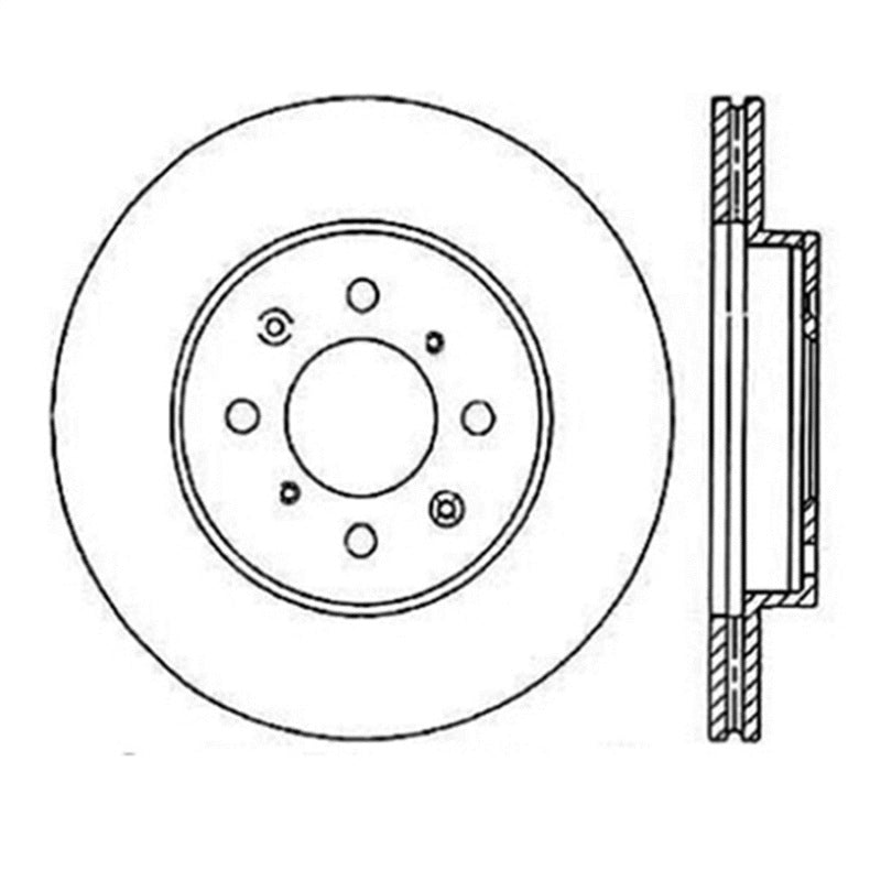 StopTech Power Slot 90-01 Integra (sauf Type R) /90-05 Civic EX/94-95 Civic SI wABS/99-03 Civic SI/