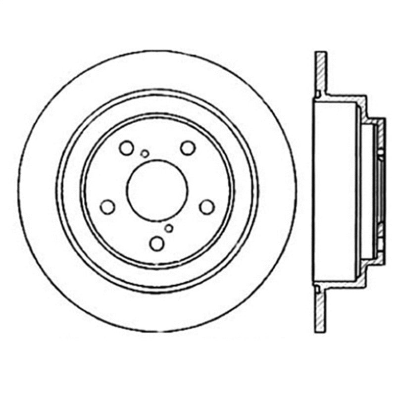 StopTech Power Slot 02-05 WRX Arrière Gauche Sportstop Rotor rainuré