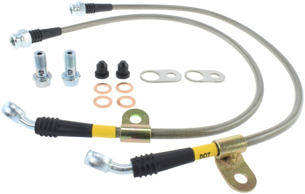 StopTech 06-15 Mazda Miata Kit de conduite de frein avant en acier inoxydable pour 4300