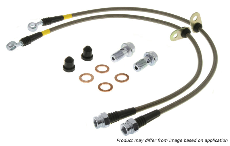 StopTech Stainless Steel Front Brake Lines 91-95 Toyota MR2