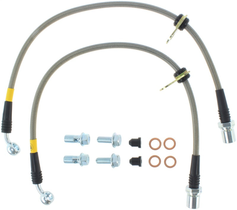 Conduites de frein avant StopTech en acier inoxydable pour Supra 93-98