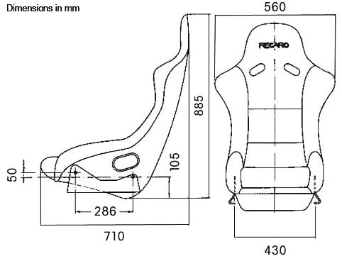 Siège Recaro Pole Position - Rouge